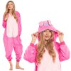Nikcorp Ženska enodelna pižama Kigurumi Stitch roza | Pustni kostum onesie za odrasle | Velikost M (155-165 cm)