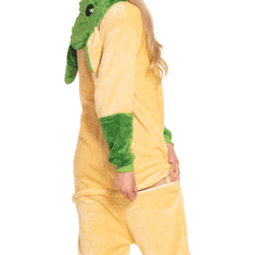 Nikcorp Ženska enodelna pižama kigurumi onesie Star Wars Yoda, kostum za odrasle, velikost M (155-165 cm), rumena