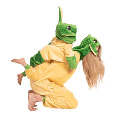 Nikcorp Otroška kigurumi pižama Onesie Vojna zvezd Yoda rumena 105-115 cm