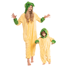 Nikcorp Otroška kigurumi pižama Onesie Vojna zvezd Yoda rumena 105-115 cm