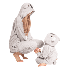 Nikcorp Ženska enodelna pižama kigurumi koala, mehak kombinezon za odrasle, pustni kostum, velikost XL (175-185 cm)