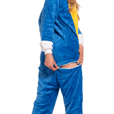 Nikcorp Ženska enodelna pižama Kigurumi Onesie kostum Sonic | Modra | Velikost S (145-155 cm) | Udoben kombinezon za spanje in zabavo
