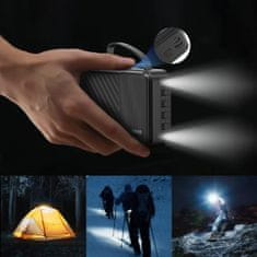 DUDAO K11 Pro Power Bank 20000mAh + kabel USB / USB-C / Lightning / Micro USB 10W, belo