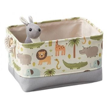 LIVEFY koš za igrače / organizator Safari 30x40cm, siv