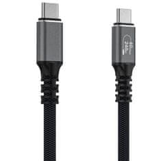 MG WPS-UY41S kabel USB-C / Thunderbolt 4 4K 240W 1m, črna