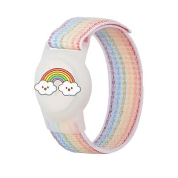 MG Kids Rainbow pašček za Apple AirTag, barvne