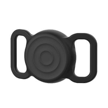 MG DogTag ovitek za Apple AirTag na pasji ovratnici, črna