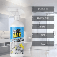 Smania Čistilo za vodni kamen SolidMax | Odstranjevalec vodnega kamna | Zaščita pred vodnim kamnom