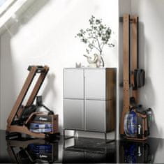 zložljiv veslaški trenažer iz kavčukovega lesa