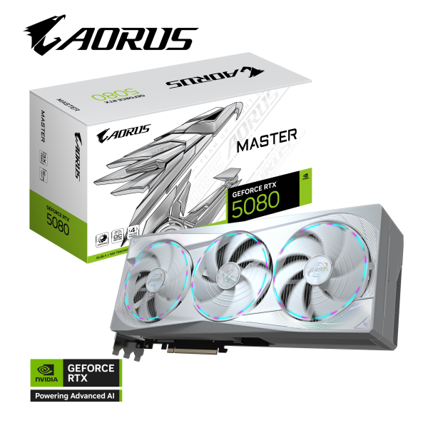 Grafična kartica AORUS GeForce RTX 5080 MASTER ICE 16G