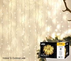 Vito LED svetlobna zavesa toplo bela 1m IP44 NATALE-2