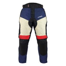 Cappa Racing Moške moto hlače MORENO tekstil modra/rdeča/bige M