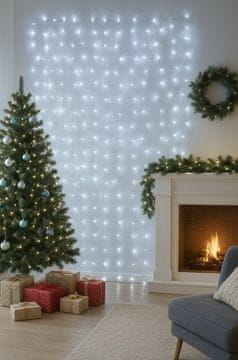 Vito LED svetlobna zavesa hladno bela 2m IP44 NATALE-2
