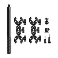 Bicycle PULUZ nosilec za motor/kolo s 2 sponama in selfie drog 150 cm