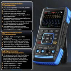 FNIRSI digitalni multimeter z osciloskopom 3v1 2C53T