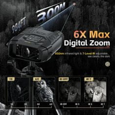 FNIRSI nočni daljnogled s snemanjem 4K NVS-40