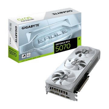 Gigabyte GeForce RTX 5070 EAGLE OC ICE SFF 12G grafična kartica, 12GB GDDR7 (GV-N5070EAGLEOC ICE-12GD)