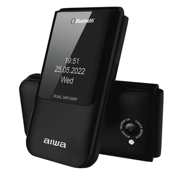 AIWA Preklopni telefon FP-24 - črn