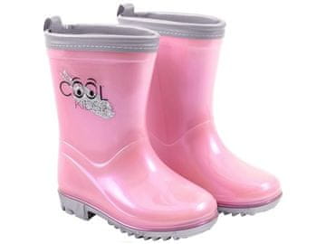 Perletti Otroški odsevni gumijasti škornji Perletti Cool Kids Perlato Rosa, 15595