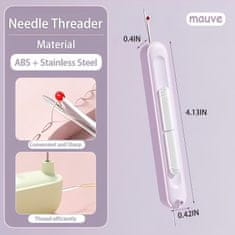 Netscroll 2-v-1 samodejni pripomoček za vdevanje niti v šivanko in paranje šivov, enostaven za uporabo, kompakten in trpežen šivalni pripomoček, NeedleTool