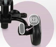 MoMi IVI 3v1 otroški voziček / kolo / tricikel, večnamenski, zložljiv, črno-moder