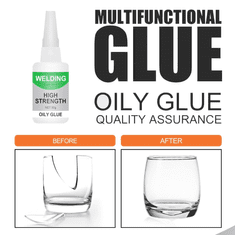 Netscroll Večnamensko sekundno lepilo s hitrim sušenjem in močnim oprijemom za kovino, les, plastiko in steklo, 50 g, OilyGlue