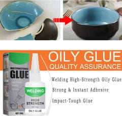 Netscroll Večnamensko sekundno lepilo s hitrim sušenjem in močnim oprijemom za kovino, les, plastiko in steklo, 50 g, OilyGlue