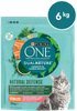 Purina ONE DualNature® Sterilized suha hrana za odrasle mačke, z lososom, 8x750g