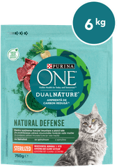 DualNature® Sterilized suha hrana za odrasle mačke, z govedino, 8x750g