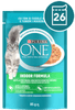 Purina ONE INDOOR FORMULA mokra hrana za odrasle mačke, mini fileti s tuno in stročjim fižolom, 26x85g