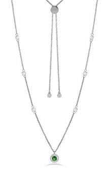 Liu.Jo Elegantna jeklena ogrlica s kubičnimi cirkoni Essential LJ2271