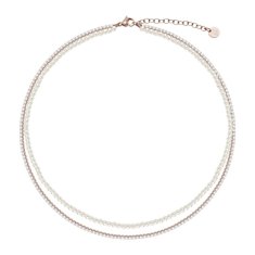 Liu.Jo Dvojno pozlačena biserna ogrlica za ženske LJ3028