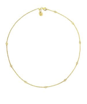 Liu.Jo Nežna pozlačena ogrlica s cirkoni LJ2466