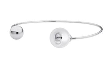 Liu.Jo Odprta masivna jeklena zapestnica z biserom LJ3013