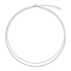 Liu.Jo Elegantna dvojna biserna ogrlica za ženske LJ3024