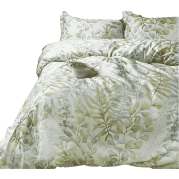 Issimo Posteljnina iz bombažnega satena OCCALE GREEN 140x200/70x90