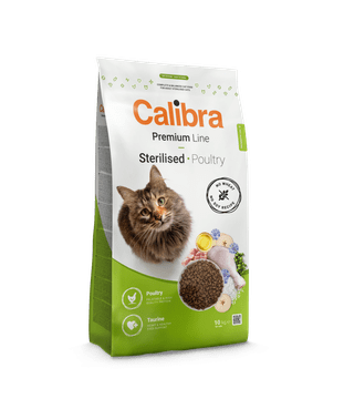 Calibra Premium Sterilised suha hrana za odrasle mačke, perutnina, 10kg