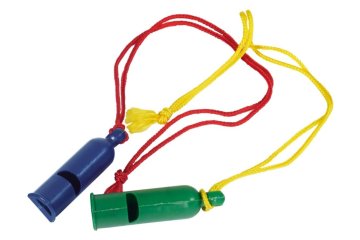 Směr Plastična signalna piščalka 7 cm z vrvico