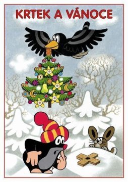 Akim Krtek in božič - pobarvanka A5