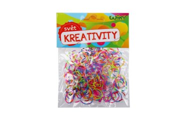 Čarobne gumice, črtaste, mešanica barv 200 kosov