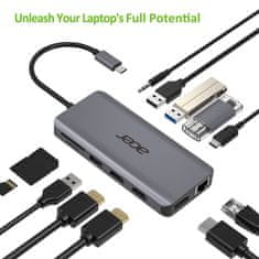 Acer 12v1 USB-C (USB,HDMI,PD,CD,DP,RJ45)