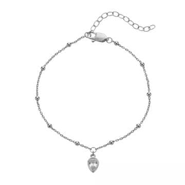 Hot Diamonds Srebrna zapestnica za ženske, rojene v aprilu, Silver Whisper SWB028