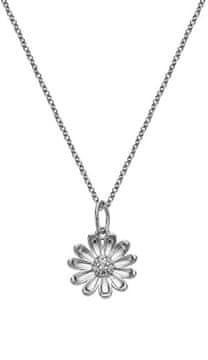 Hot Diamonds Srebrna ogrlica s cirkoni Thank You Silver Whisper SWP012 (verižica, obesek)