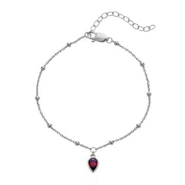 Hot Diamonds Srebrna zapestnica za ženske, rojene v juliju, Silver Whisper SWB031