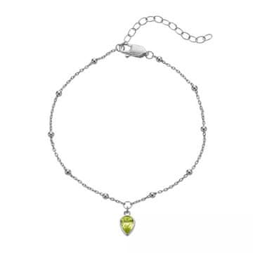 Hot Diamonds Zapestnica za ženske, rojene v avgustu, srebrna, Wisper SWB032