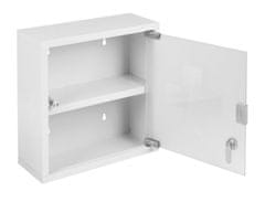 EXCELLENT Medicinska omarica iz nerjavečega jekla/ stekla bela KO-C80620270bila