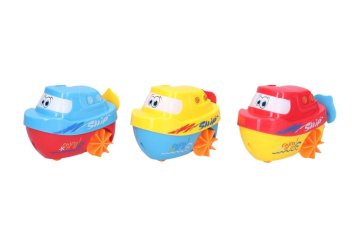 Čoln / Čoln za poteg v vodo plastika 6x10cm 3 barve 18m+