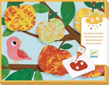 Djeco Komplet marmoriranih slik Narava