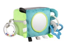 Canpol babies Plišasta senzorična kocka Medvedki sive barve