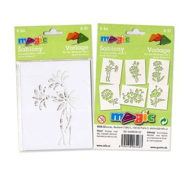 Magic papirnate šablone za slikanje cvetja II.